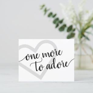 Cartão Postal De Anúncio Mais um para Adore Gravidez Simples no Coração N