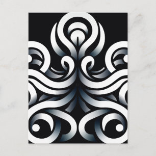 Cartão Postal De Anúncio Mandalas Geométricos Sagrados Abstratos Minimalist