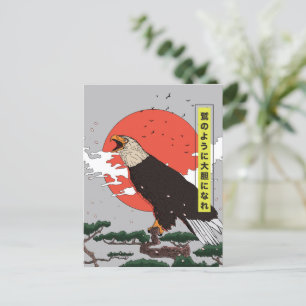 Cartão Postal De Anúncio Manga Águia Dourada