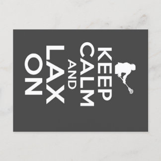 Cartão Postal De Anúncio Manter a Canvas Calm Lacrosse