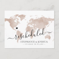 Mapa de Casamento de Destino Reagendado