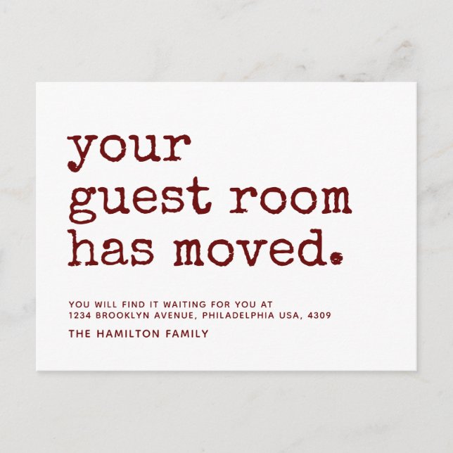 Cartão Postal De Anúncio Máquina De Digitalização Simples A Sua Sala Convid (Frente)