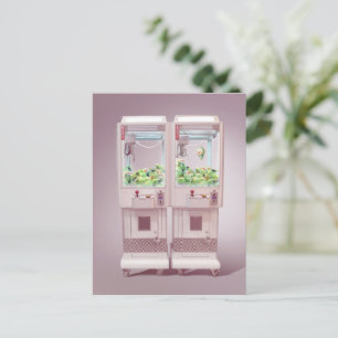 Cartão Postal De Anúncio Máquina de velas