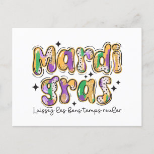 Cartão Postal De Anúncio Mardi Gras Laissez Les Bons Temps Rouler