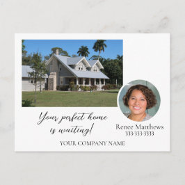 Cartão Postal De Anúncio Marketing Fotográfico Sua Mensagem Comercial