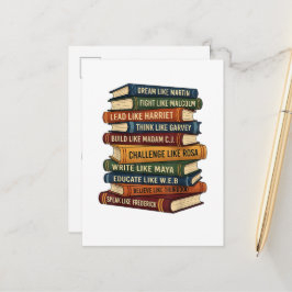 Cartão Postal De Anúncio Mês da História Negra Sonho