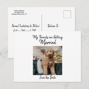 Cartão Postal De Anúncio Minimalista Salve o Dia do Cachorro