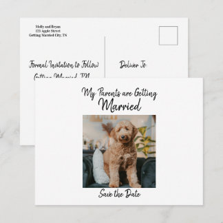 Cartão Postal De Anúncio Minimalista Salve o Dia do Cachorro