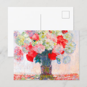Cartão Postal De Anúncio Monet Peonies