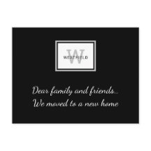 Monograma da Cinza Negra Elegante Novo Movimento D