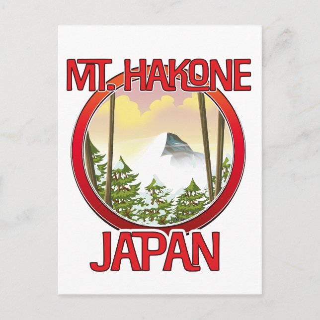 Cartão Postal De Anúncio Monte Hakone Japão (Frente)