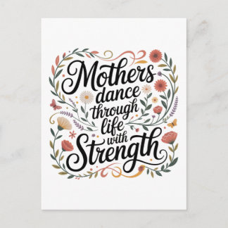 Cartão Postal De Anúncio Mothers Dance Through Life With Strength
