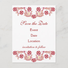 Cartão Postal De Anúncio Motivo de Rosa