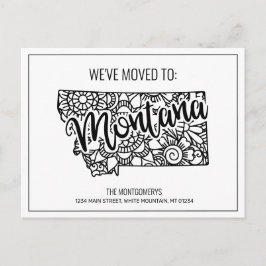 Cartão Postal De Anúncio Movemos Floral Mandala Montana