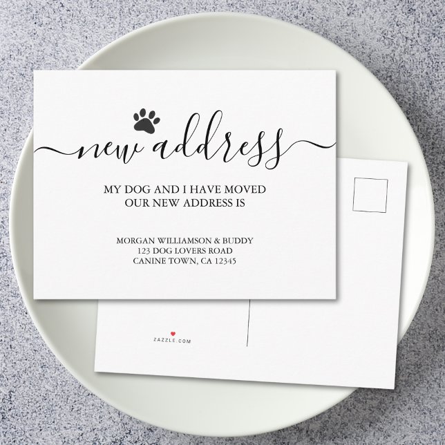 Cartão Postal De Anúncio Movendo Cachorro (Criador carregado)