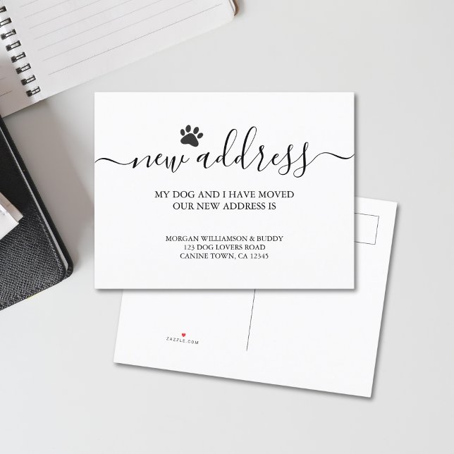 Cartão Postal De Anúncio Movendo Cachorro (Criador carregado)