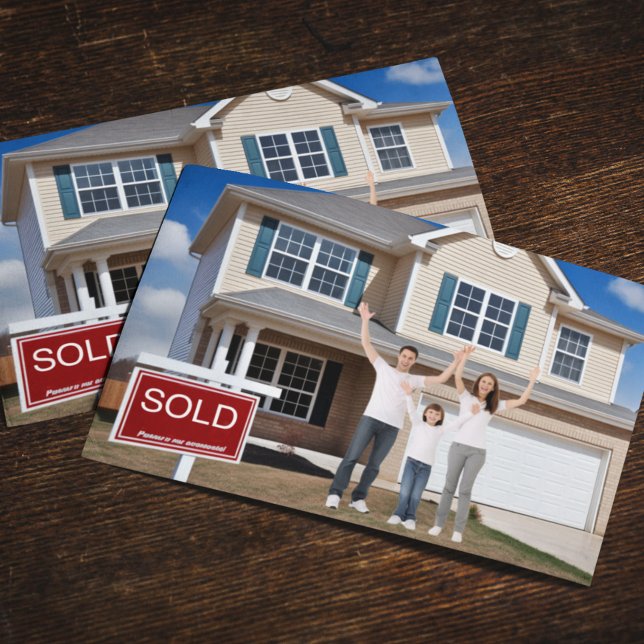 Cartão Postal De Anúncio Movendo o lançamento Personalizar que movemos a fa (Criador carregado)