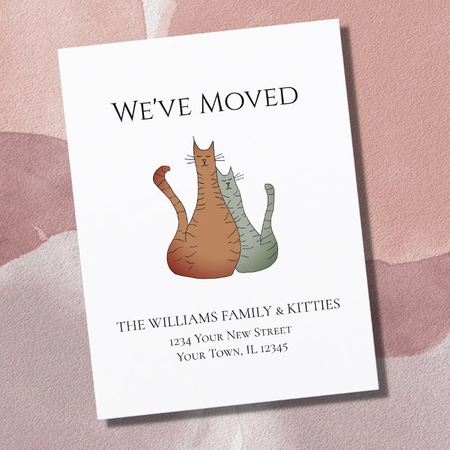 Cartão Postal De Anúncio Movimentamos Gatos Bons (Criador carregado)