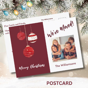 Cartão Postal De Anúncio Movimentamos Ornamentos de Fotos Orçamentárias