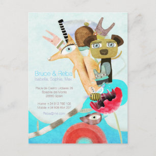 Cartão Postal De Anúncio Mudamos de Espanha