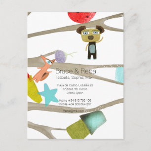 Cartão Postal De Anúncio Mudamos de Espanha