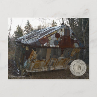 Cartão Postal De Anúncio Mudámos para uma nova casa | Área rural