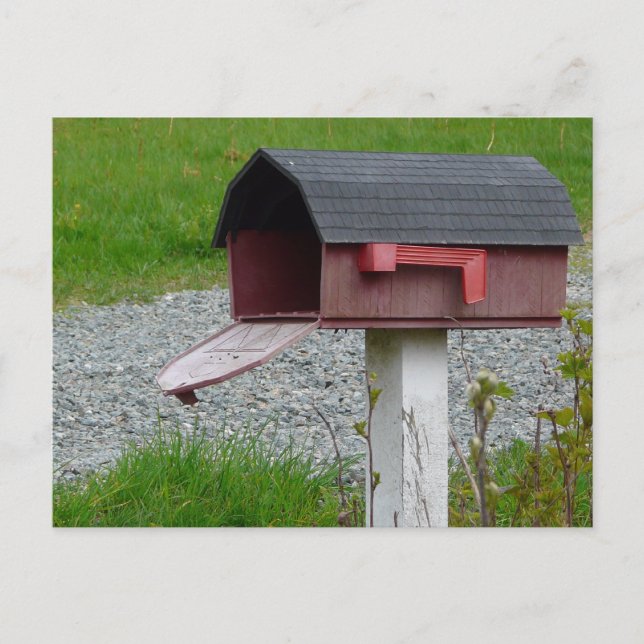 Cartão Postal De Anúncio Mudança de Endereço Caixa de Correio Rural (Frente)