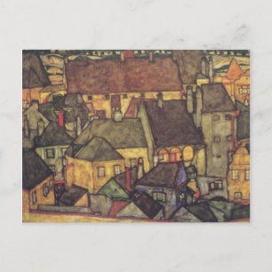 Cartão Postal De Anúncio Mudança de endereço - Schiele Yellow CIty, 1914