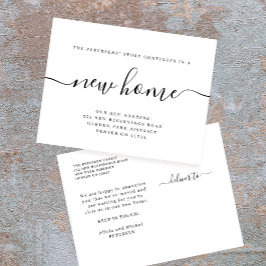 Cartão Postal De Anúncio Mudança para casa nova minimalista moderna