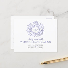 Cartão Postal De Anúncio Muito Peri desenhou o cancelamento do casamento do