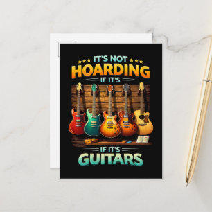 Cartão Postal De Anúncio Não é Acumulação se São Guitarras
