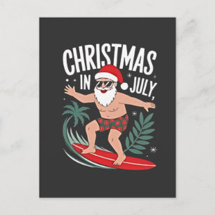 Cartão Postal De Anúncio Natal em julho Furioso Natal Natal Papais noeis Pr