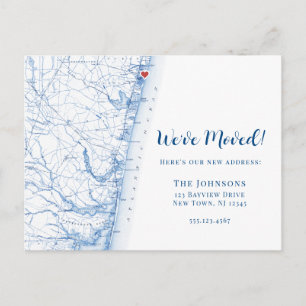 Cartão Postal De Anúncio New Home Asbury Park New Jersey Map Moving