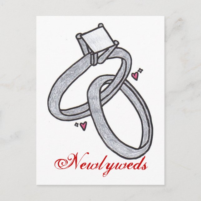 Cartão Postal De Anúncio Newlyweds (Frente)