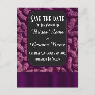 Cartão Postal De Anúncio Nó celta roxo guarde a data