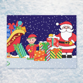 Cartão Postal De Anúncio Noite antes do Natal