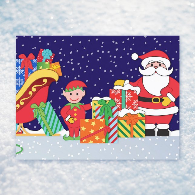 Cartão Postal De Anúncio Noite antes do Natal (Criador carregado)