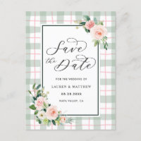 Noivado Casamento Bloom em Aquarela Save the Date