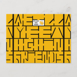 Cartão Postal De Anúncio Nos Encontraremos De Novo, Amigos