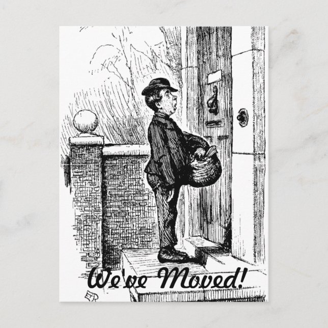 Cartão Postal De Anúncio Nós nos movemos (Frente)