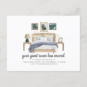 Cartão Postal De Anúncio Nós nos mudamos Boho Chic Mudando