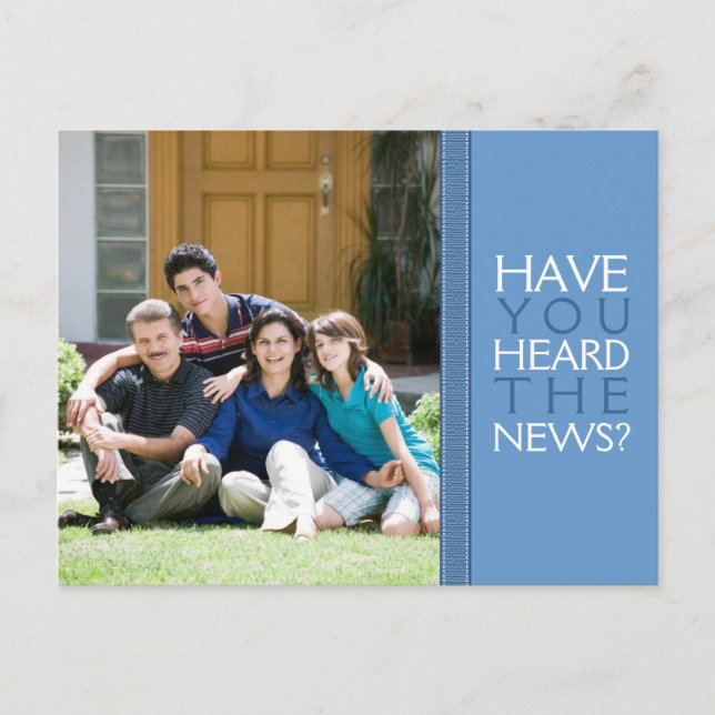 Cartão Postal De Anúncio Nós nos mudamos! Novo Cartão-postal de fotografia  (Frente)