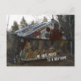 Cartão Postal De Anúncio Nós nos mudamos para uma nova casa | Ark
