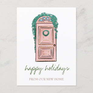 Cartão Postal De Anúncio Nós Nos Mudamos,Porta De Natal