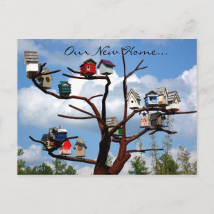 Cartão Postal De Anúncio Nossa Nova Casa... Casas de aves