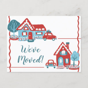 Cartão Postal De Anúncio Nova Alteração de Endereço Doméstico que Movem