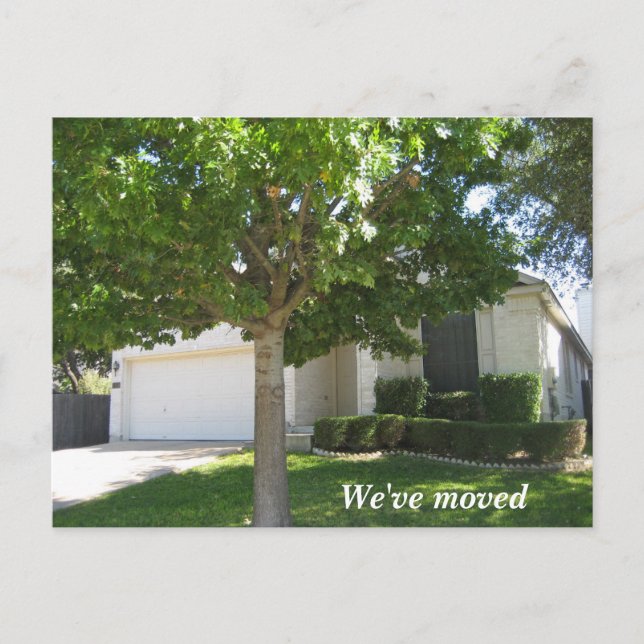 Cartão Postal De Anúncio Nova Alteração Doméstica da Foto Personalizada do  (Frente)