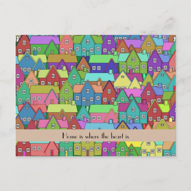 Cartão Postal De Anúncio Nova Casa em Movimento personalizada (Frente)