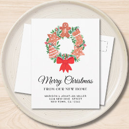 Cartão Postal De Anúncio Nova Casa Festiva Movimento Natal