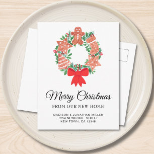 Cartão Postal De Anúncio Nova Casa Festiva Movimento Natal